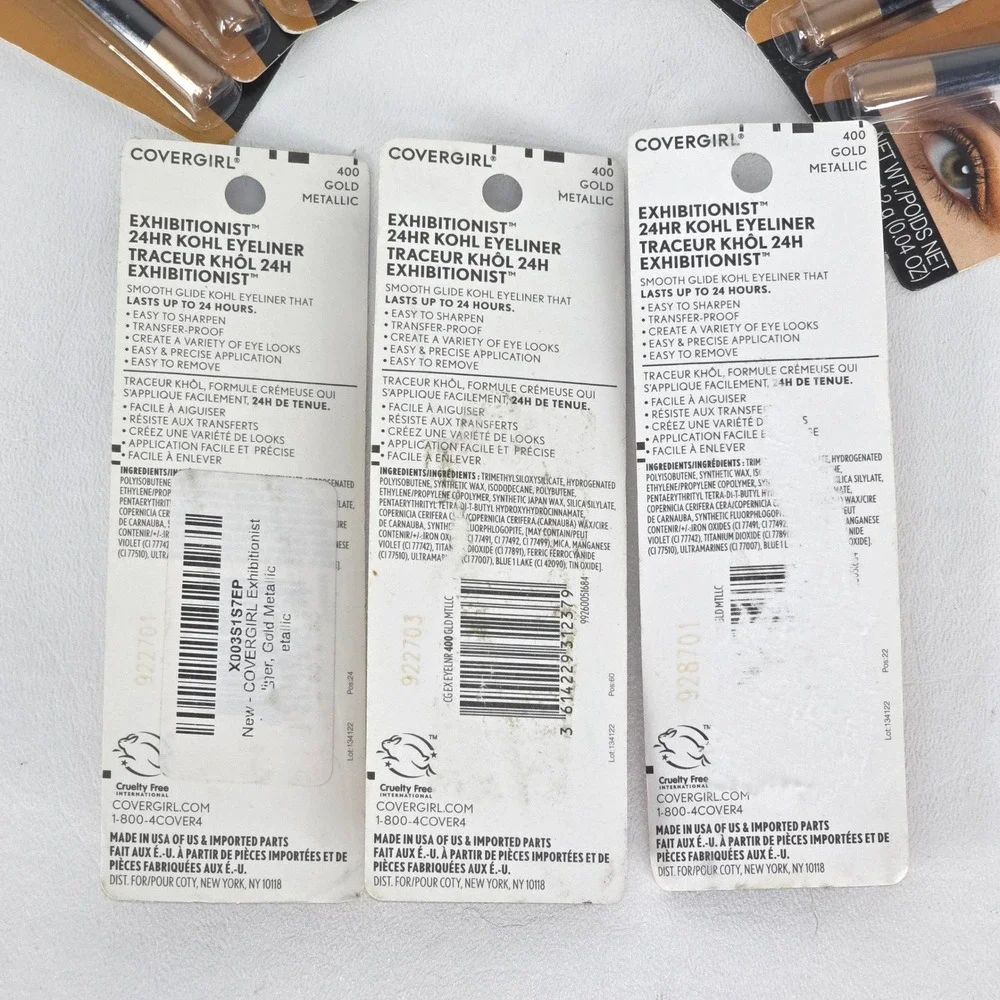14ct Covergirl Exhibitionist 24HR Eyeliner Gold Metallic Waterproof Longwear 400